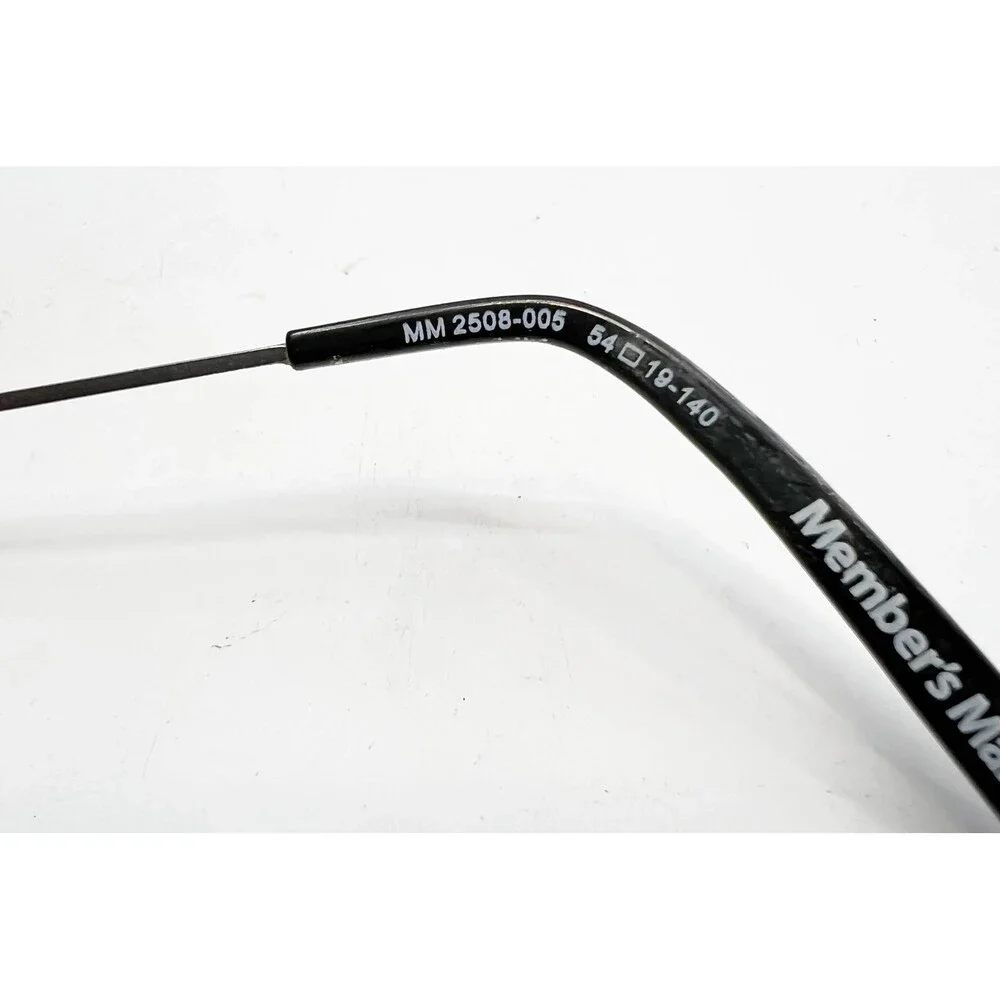 Member's Mark Eyeglasses Mens Gunmetal Semi-Rimless MM 2508-005 54-19-140
